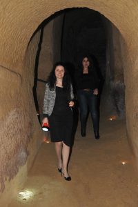 L'assessore al Turismo Michela Glorio nelle grotte