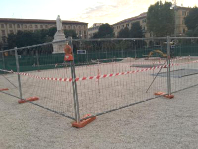 Lavori di scavo in piazza Cavour (Foto: Daniele Berardinelli)