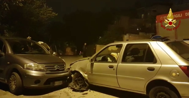 Incidente in via Ranieri (Foto: Vigili del Fuoco)