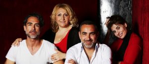 Da sin. Sergio Muniz, Maria Lauria, Diego Ruiz e Francesca Nunzi, protagonisti di "Cuori scatenati"