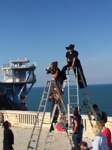 Jiri Kilian al lavoro quando ha girato Scalamare ad Ancona