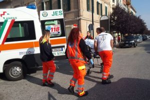 Il pedone investito a Jesi soccorso dal 118