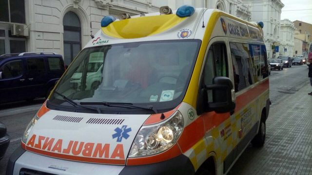 La Croce Gialla durante il soccorso