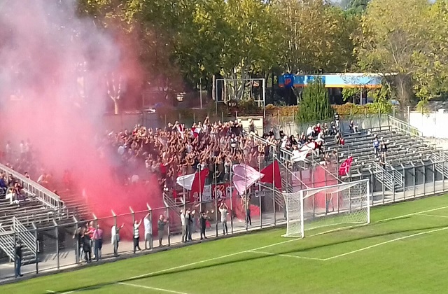 La curva della Jesina contro la Vis Pesaro