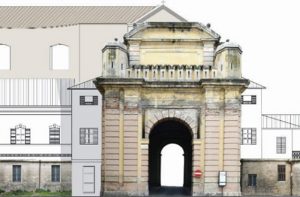 Il prospetto delle mura storiche a Senigallia