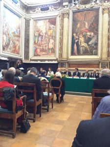 L'Oratorio della Carità a Fabriano in cui si è svolta la cerimonia del Premio Gentile