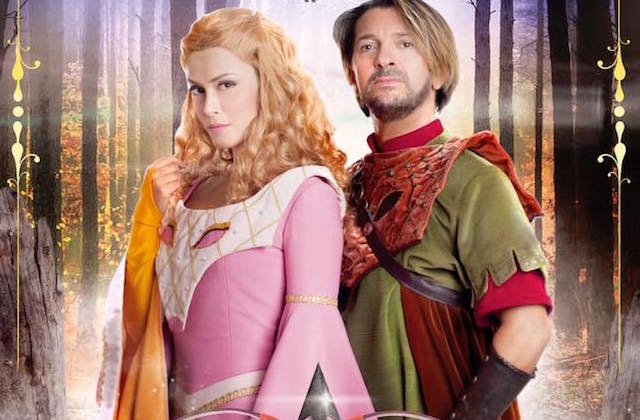 Fatima Trotta e Manuel Frattini nelle vesti di Lady Marian e Robin Hood