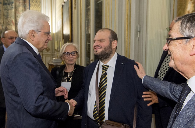 Il presidente Sergio Mattarella incontra i rappresentanti della Lega del filo d'oro in Quirinale