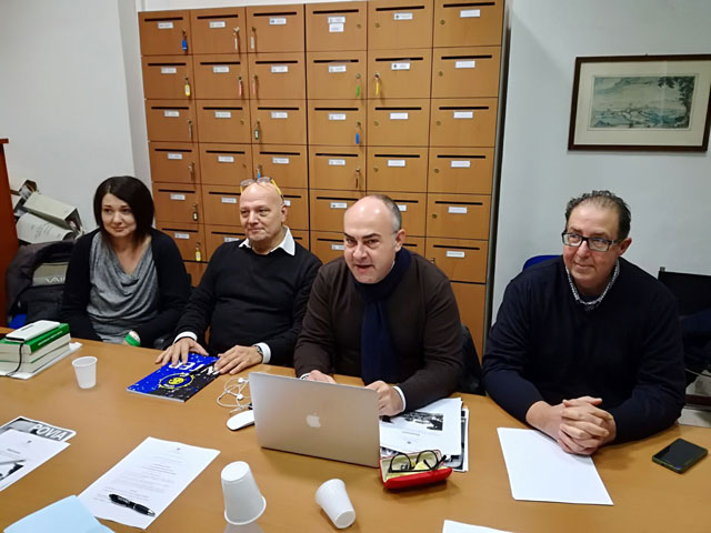 Da sx: Michela Silvestrini, Marcello Liverani, Massimo Bello, Davide Da Ros