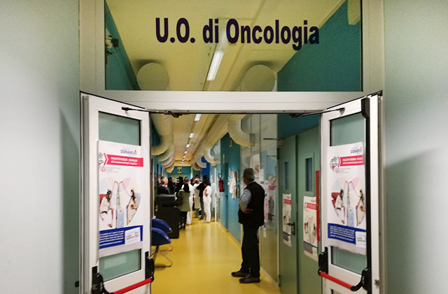 L'unità operativa di oncologia presso l'ospedale di Senigallia