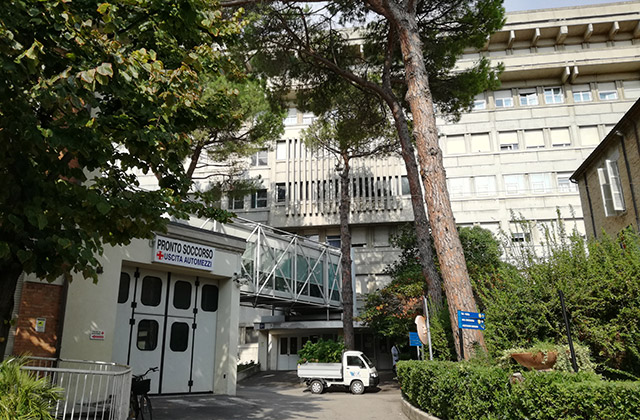 Uno degli edifici dell'ospedale di Senigallia
