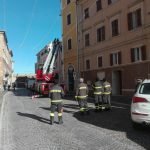 I pompieri in via Leonetta