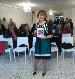 Orietta Palanca, autrice del libro di poesie, in un momento della presentazione