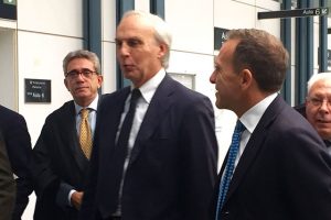 Massimo Bianconi e Davide Degennaro, l'imprenditore (a destra )
