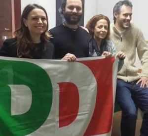 Morbidoni, Ruggeri, Frullini, esponenti della segreteria del PD locale con, a sinistra nella foto, l'assessora regionale Manuela Bora