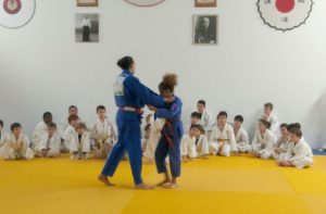 Lucia Morico sul tatami del Budo Center