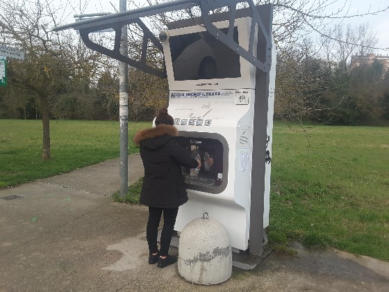 La fontana pubblica della Fornace presso il parco del Ventaglio