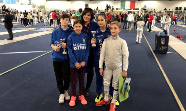 Alfredo Sartini Rebecca Benigni coach Eleonora Ricciotti Camilla Vaccarini, Ettore Bruni