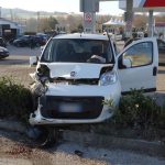 L'incidente in via Casoli a Fabriano