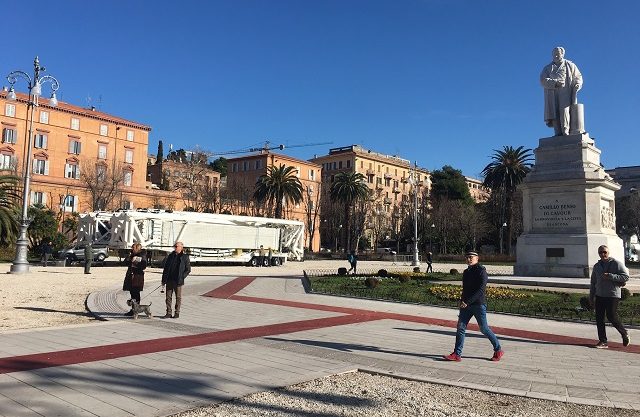 Smontata la ruota in piazza Cavour