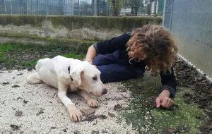 Elena con Giuliana Ciaccia, responsabile del settore sanitario del rifugio