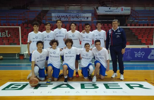 La squadra Under 15 d'Eccellenza della Basket School Fabriano allenata da coach Massimo Cerini
