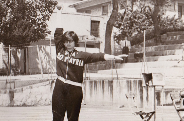 Gioia Titti agli allenamenti negli anni '60 con la pro patria Ancona