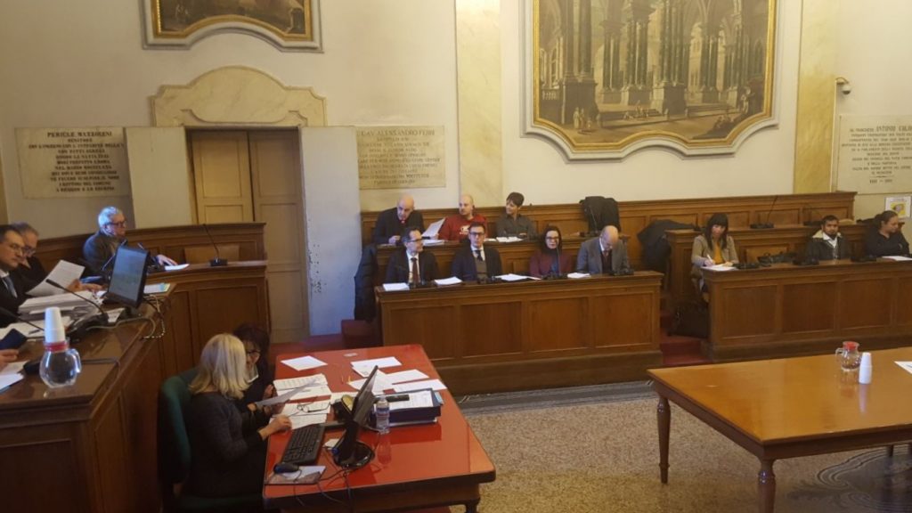 L'aula consiliare di Jesi