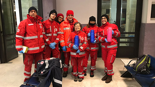 I volontari in stazione