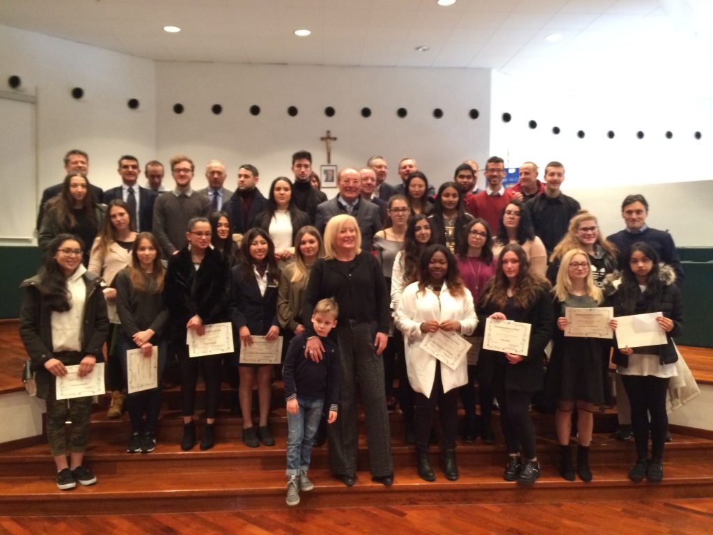 Gli studenti premiati dalla Fondazione Fileni