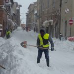 Spalatori in azione per la neve ad Arcevia