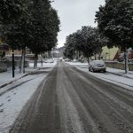 La neve a Senigallia lunedì 26 febbraio 2018: zona Cesanella
