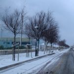 La neve a Senigallia lunedì 26 febbraio 2018: il lungomare