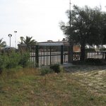 L'impianto sportivo del Ponterosso, a Senigallia, in stato di degrado