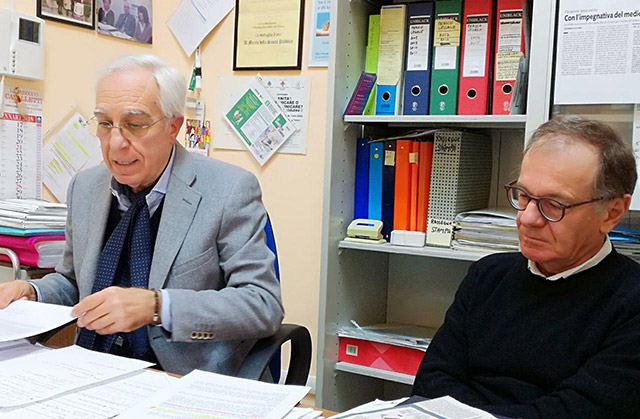 I referenti del Tribunale del Malato di Senigallia: da sinistra Umberto Solazzi e Carlo Massacci
