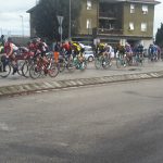 Il passaggio jesino dei ciclisti della Tirreno-Adriatico lo scorso marzo