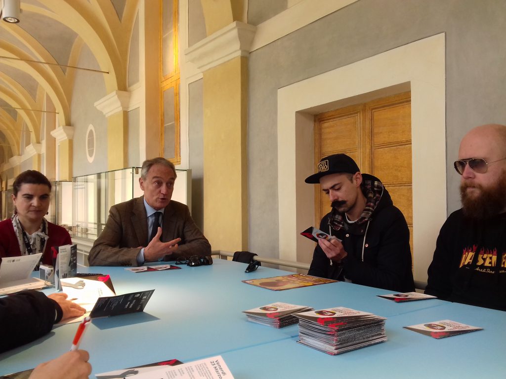 Simona Cardinali, Luca Butini, Giacomo monachesi e Andrea Refi presentano le iniziative per la XIV giornata d'azione contro il razzismo