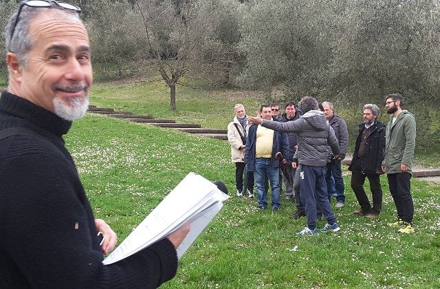 Giorgio Massera durante le prove