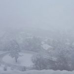 Neve ad Arcevia: le strade innevate