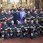 Benedetti gli elmetti di 31 Vigili del fuoco a Senigallia: messa alla chiesa della Croce con vescovo e sindaco