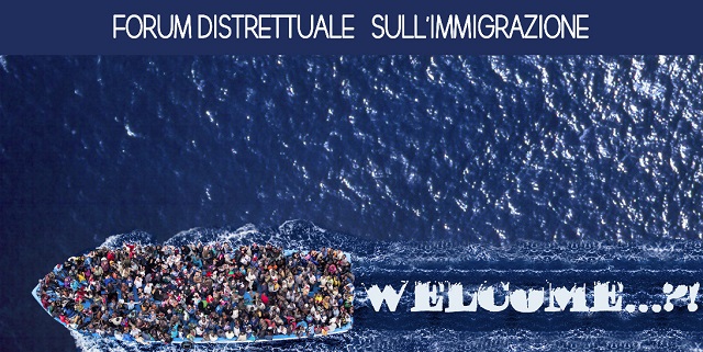 Locandina del Forum Immigrazione organizzato dal Rotary Jesi