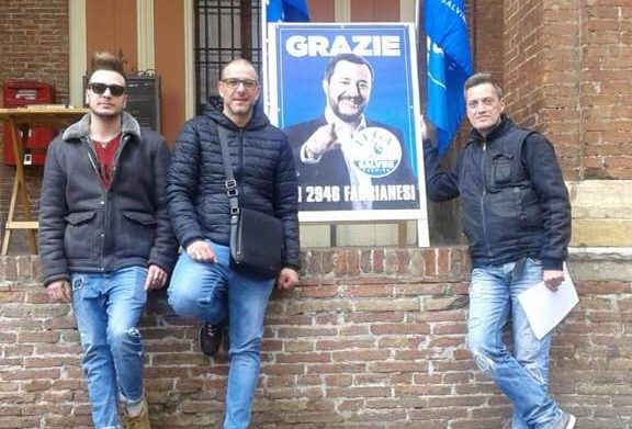 La Lega in piazza a Fabriano