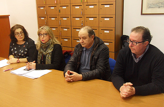 i consiglieri di opposizione Palma, Martinangeli, Sartini e Da Ros