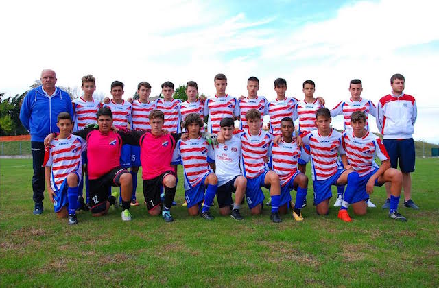 Gli Allievi fabrianesi impegnati nella seconda fase provinciale (foto di Sandro Bartoccetti)