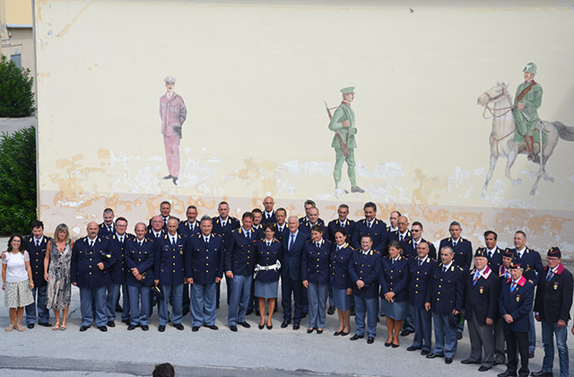 La visita nel settembre 2016 del capo della Polizia Franco Gabrielli agli stabilimenti della Polizia di Stato di Senigallia