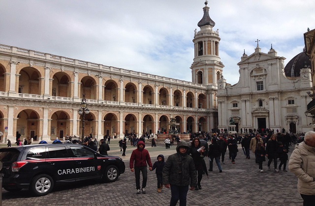 La piazza di Loreto