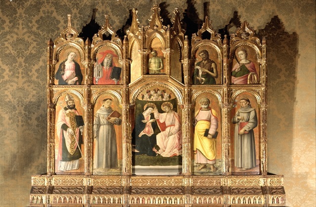 Il polittico “Incoronazione della Vergine e Santi” del 1464 di Antonio e Bartolomeo Vivarini