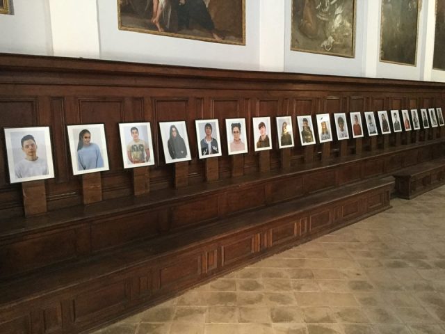 Alcuni ritratti realizzati dagli studenti del Liceo Artistico di Fabriano