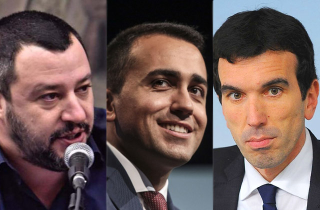 Matteo Salvini, Luigi Di Maio, Maurizio Martina