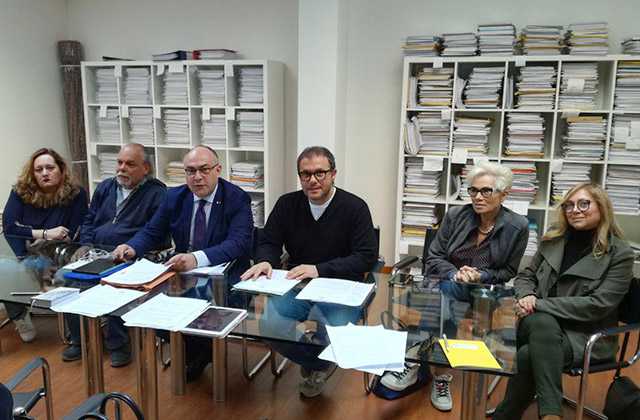 I componenti del comitato a difesa dell'ospedale, di Energie per Senigallia e dell'unione nazionale consumatori